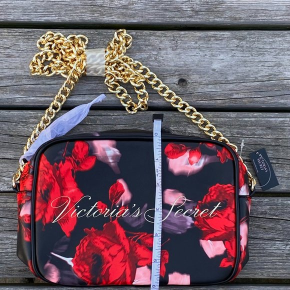 Victoria's Secret Bold Floral Chain Strap Crossbody Bag - Picture 12 of 16